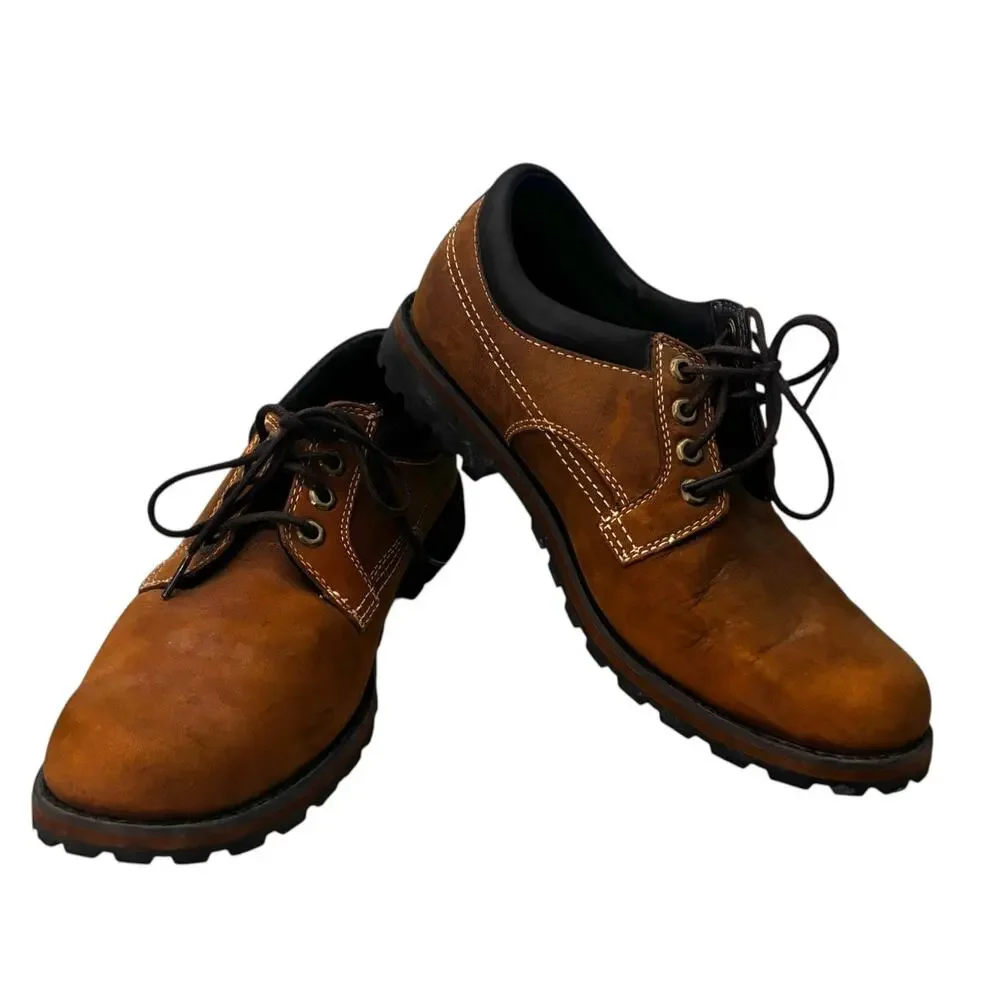 Timberland Men's Earthkeepers Oxford Nubuck Leather Shoes Brown Size 9
